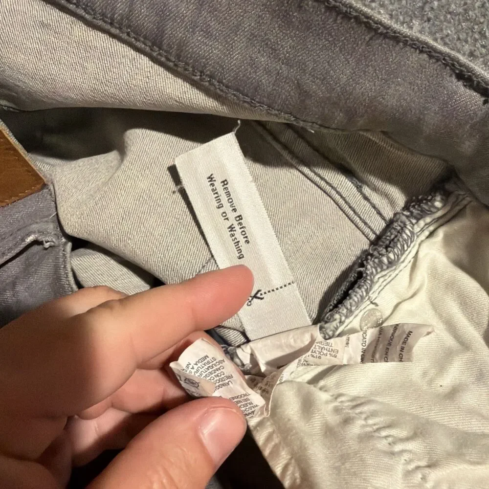 J Crew Denim Jeans Womens Size 30 Gray Lookout High Rise Skinny Stretch